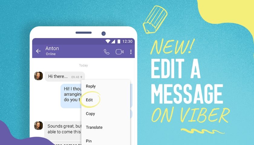 Viber edit message