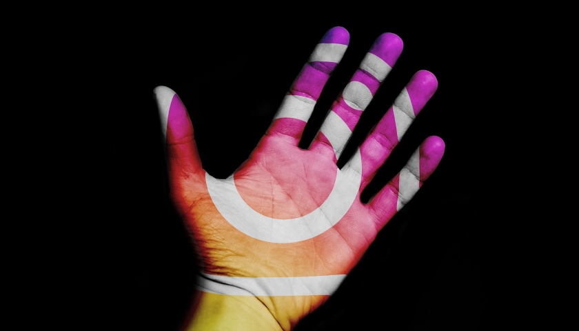 Instagram hand