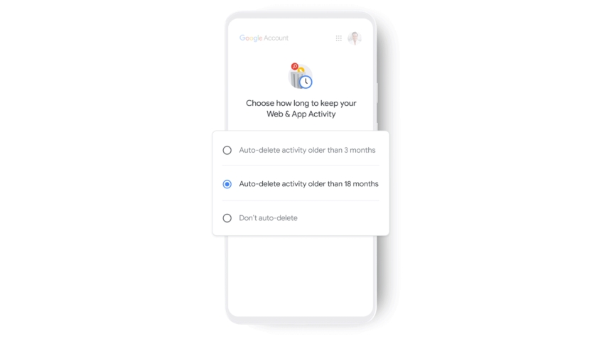Google auto data delete