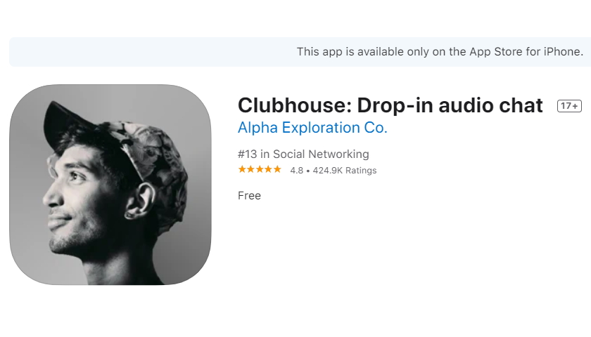Clubhouse Drop-in audio cha‪t‬