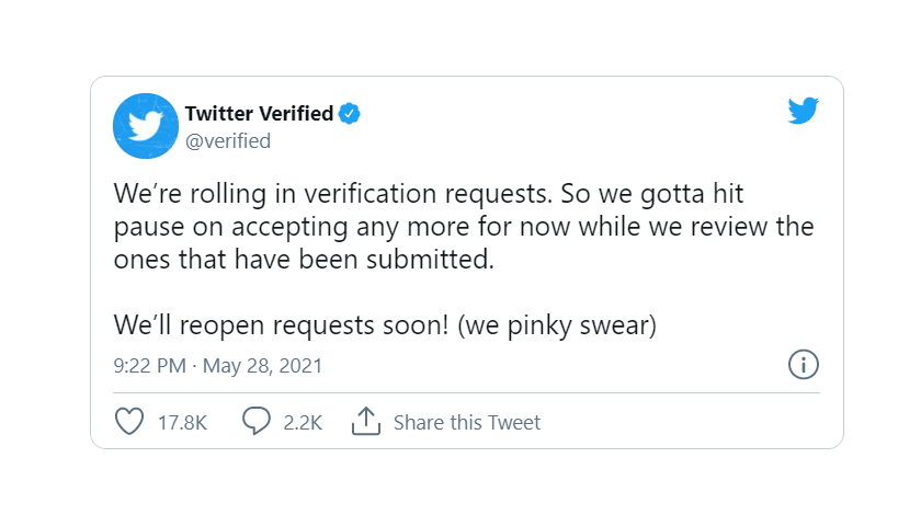Twitter Public Profile Verification