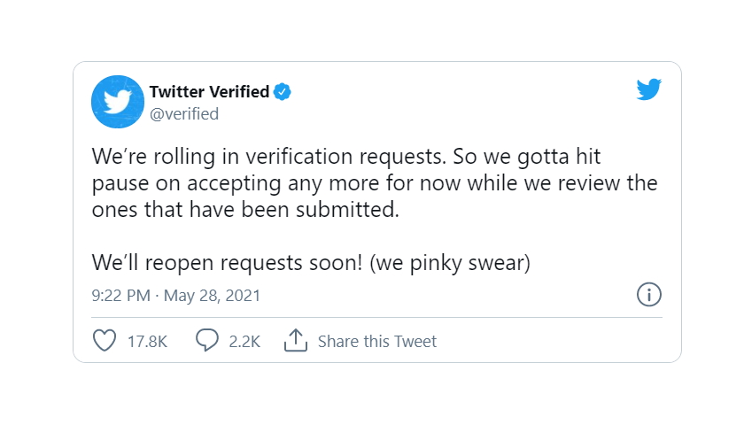 Twitter Public Profile Verification