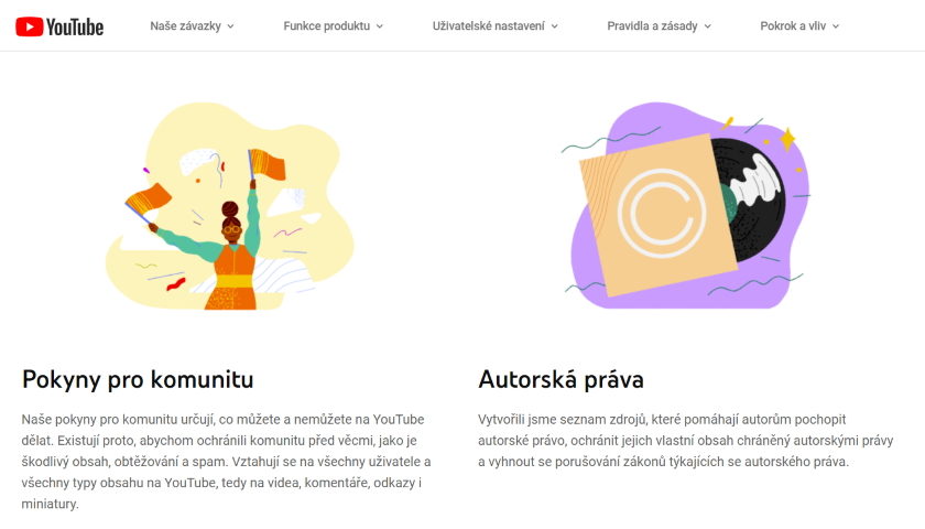 YouTube pravidla komunity
