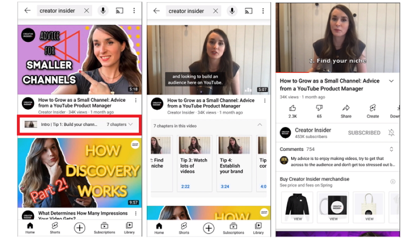 YouTube Adds Video Chapter Listings in Search