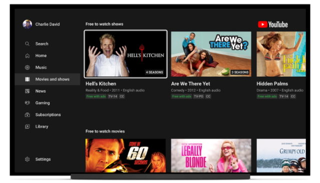 YouTube umožní uživatelům sledovat v aplikaci tisíce televizních pořadů zdarma