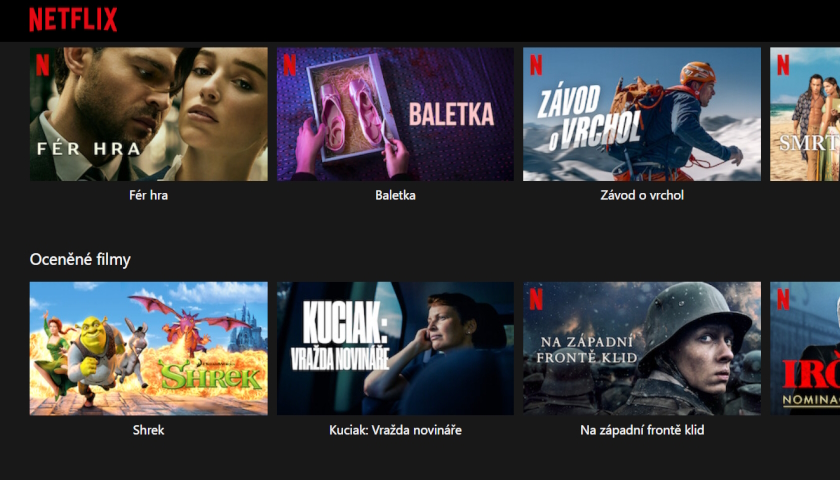 Netflix předplatné