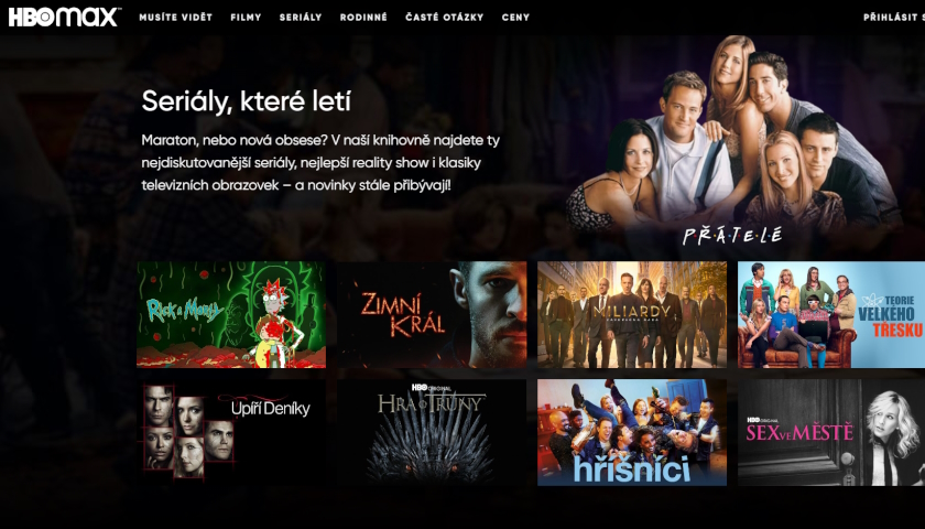 HBO Max web