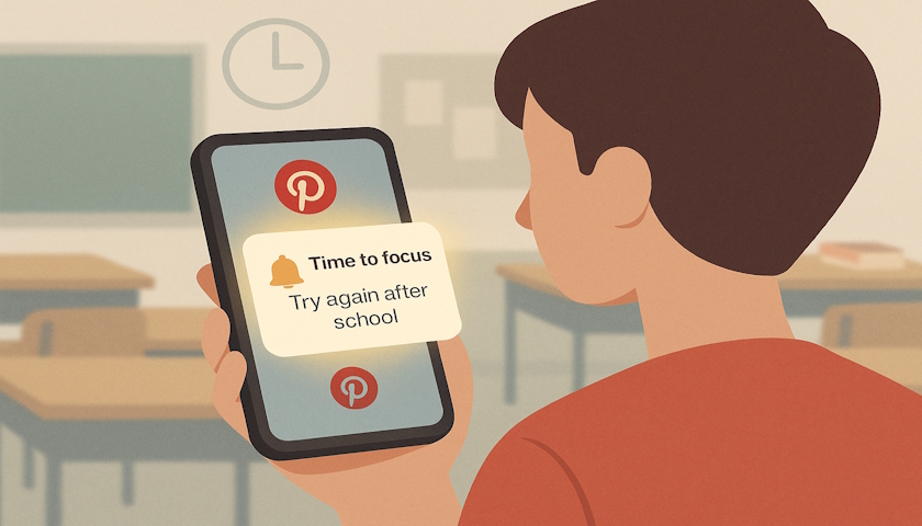 Pinterest testuje upozornění, která mají odradit teenagery od používání aplikace během školních hodin